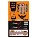Universal Fender decal kit front and rear for Kawasaki